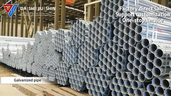 Galvanized Steel Hollow Section Square Pipe Tube for Building Industrial 