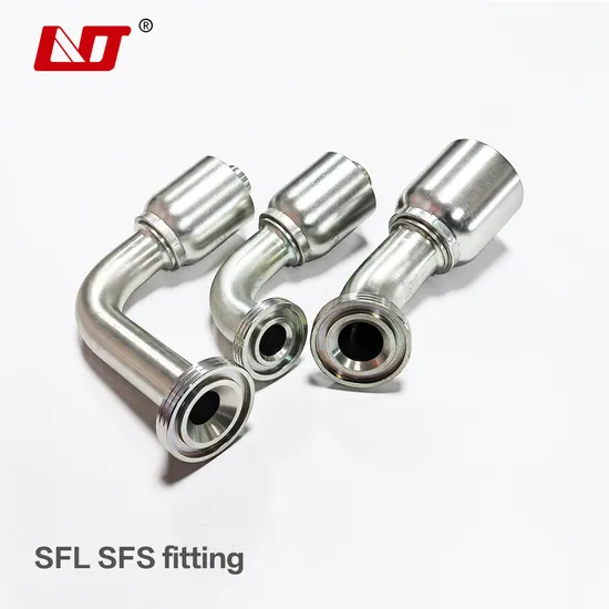 Industrial Hydraulic Hose Fitting with Pipe Connector Flange for EU Market Supply and Customized 