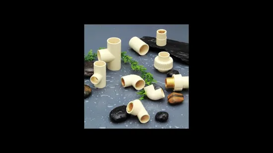 Factory Wholesale Custom Size Plastic Water Plumbing ASTM D2846 CPVC Pipe (Tee, Elbow, Socket, Adapter) Fitting 