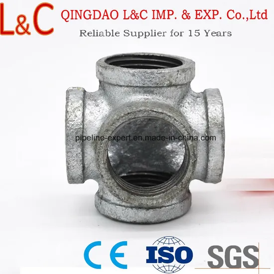 UL FM Malleable Cast Iron Cross Ductile Iron Pipe Fitting 